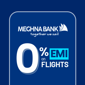 0% EMI for 6 Months with exclusive discount for Meghna Bank credit cardholders