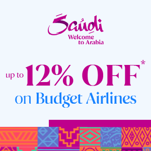 Up to 12% Discount on Budget Airlines to Saudi Arabia