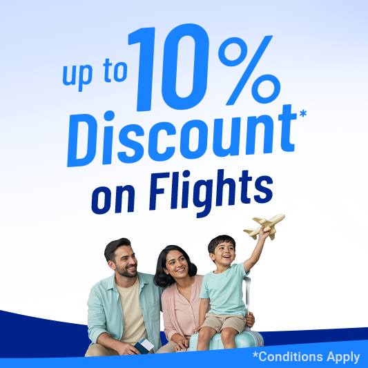 Save up to 10% on flight bookings