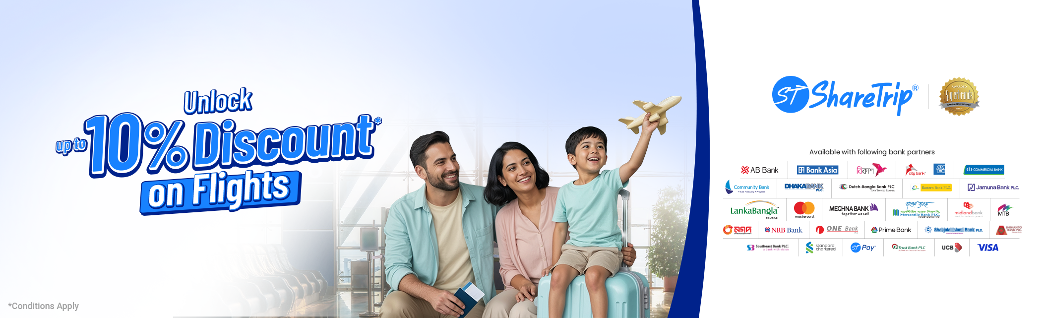 Save up to 10% on flight bookings