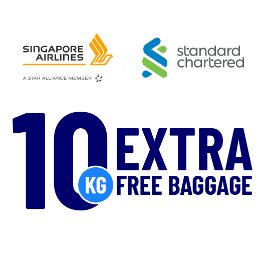 Fly Home with 10KG Extra – Standard Chartered x Singapore Airlines