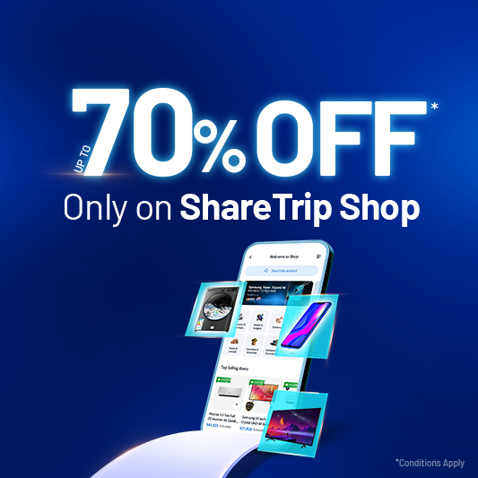Get the best deal on ShareTrip Shop! 