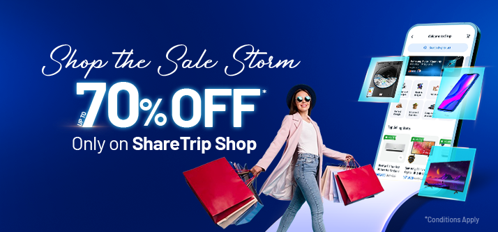Get the best deal on ShareTrip Shop!  image